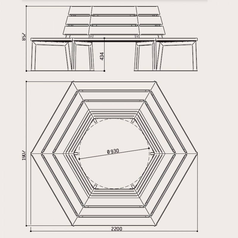 Banc al voltant de l'arbre Silaos